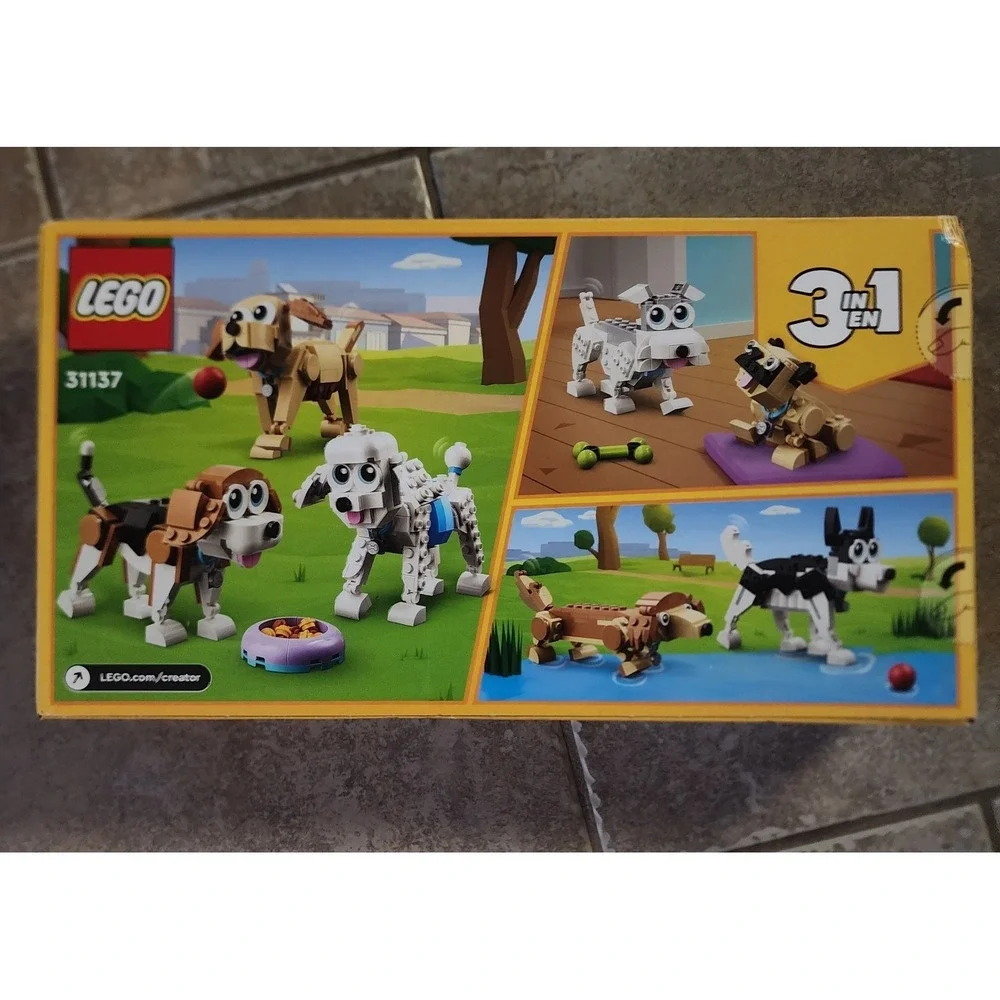 LEGO Creator 3in1 Adorable Dogs 31137 Building Toy Set 475 Pieces NEW
